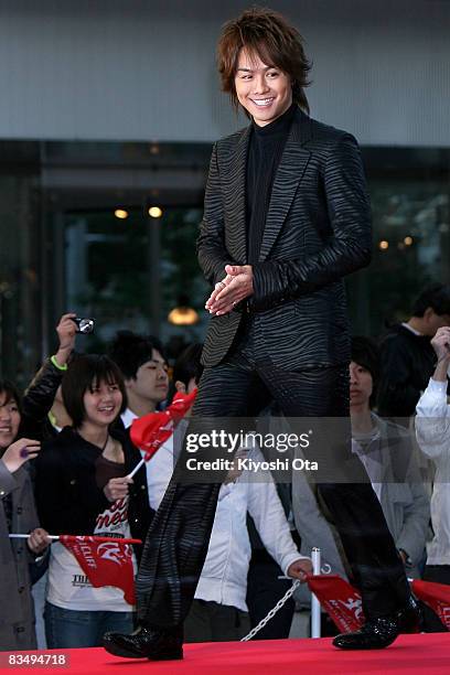 Takahiro of Japanese pop music band Exile attends 'Red Cliff Part 1' Pre-Opening Gala at Roppongi Hills on October 30, 2008 in Tokyo, Japan. The film...