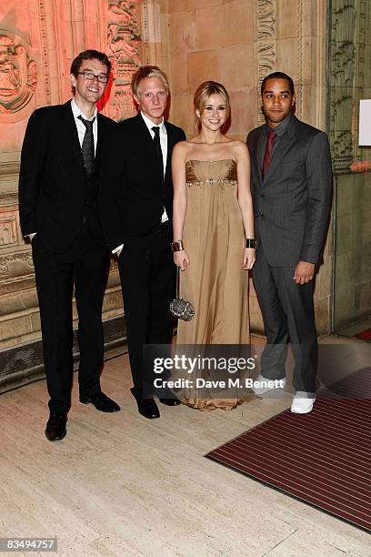 Mark Charnock , Sammy Winward and Samuel Anderson attend the National Television Awards 2008 at the Royal Albert Hall on October 29, 2008 in London,...