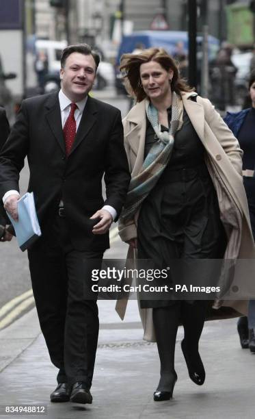 Sarah Brown, wife of Prime Minister Gordon Brown, and Schools Secretary Ed Balls arrive at a 'relationships summit' at Church House, London.