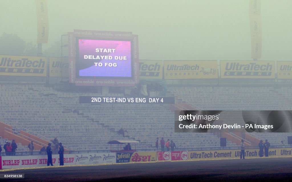 Cricket - Second Test - Day Four - India v England - Punjab Cricket Association Stadium - Mohali - India