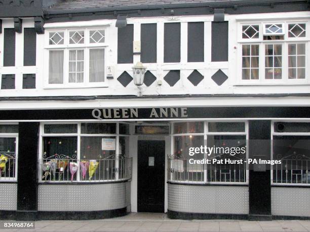 General view of the Queen Anne Hotel on Market Street in Heywood, Greater Manchester, following the death of Emma O'Kane who was hit in the neck by a...