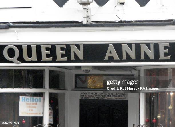 General view of the Queen Anne Hotel on Market Street in Heywood, Greater Manchester, following the death of Emma O'Kane who was hit in the neck by a...