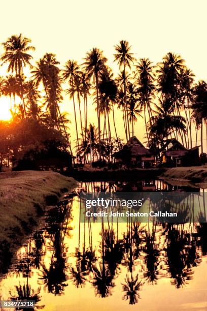 sunset on langkawi island - langkawi stock-fotos und bilder