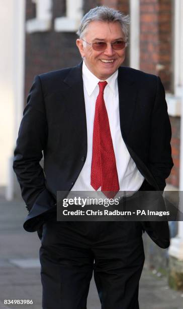 Actor Martin Shaw leaves Kings Lynn Magistrates Court, Kings Lynn, Norfolk.