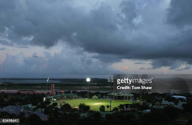 General view of the ground during the Stanford Twenty20 Super Series match between Stanford Super Stars and Middlesex at the Stanford Cricket Ground...