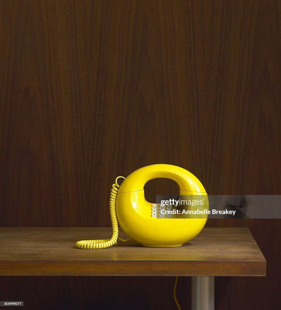 1970's Vintage phone on table