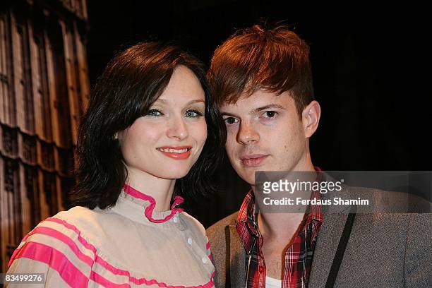 Sophie Ellis Bextor and her husband Richard Jones attend the grand opening of House Of Fraser at Westfield London on October 30, 2008 in London,...