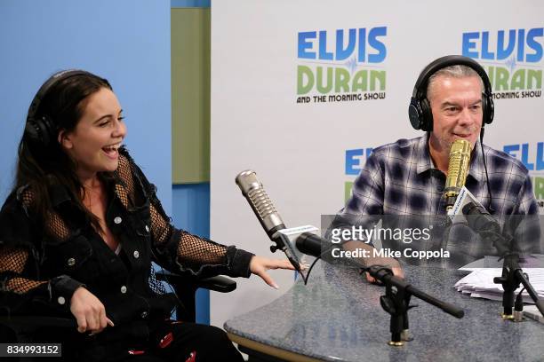 Singer/songwriter Bea Miller is interviewed by Radio personality Elvis Duran during her visit to the "The Elvis Duran Z100 Morning Show" at Z100...