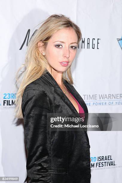 Actor Julia Levy-Boeken attends Danny DeVito's honoring at the 23rd Annual Israel Film Festival at Ziegfeld Theater on October 29, 2008 in New York...