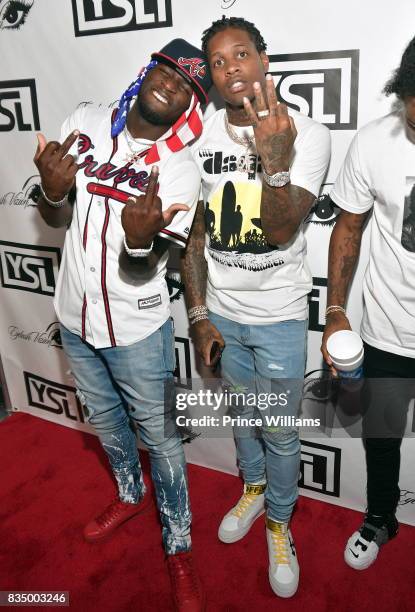 Ralo and Lil Durk attend Young Thug's birthday party at Tago International on August 16, 2017 in Atlanta, Georgia.