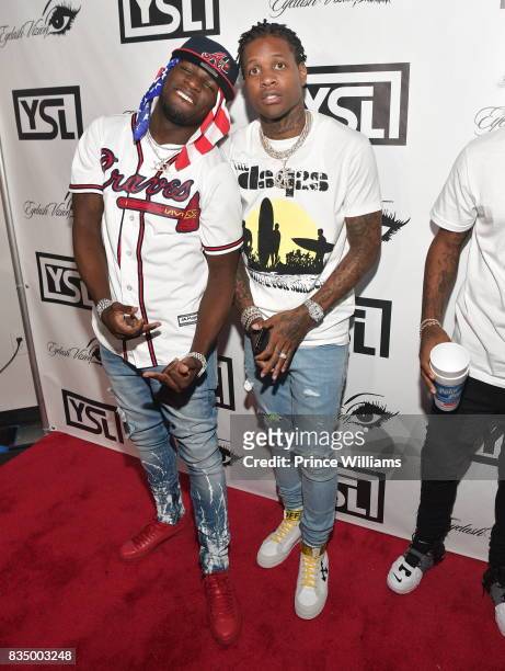 Ralo and Lil Durk attend Young Thug's birthday party at Tago International on August 16, 2017 in Atlanta, Georgia.