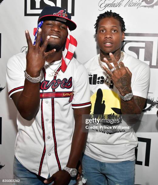 Ralo and Lil Durk attend Young Thug's birthday party at Tago International on August 16, 2017 in Atlanta, Georgia.