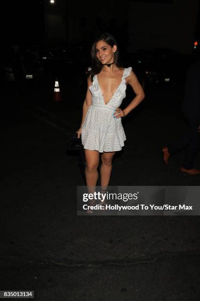 Actress Camila Banus is seen on August 17, 2017 in Los Angeles, CA.