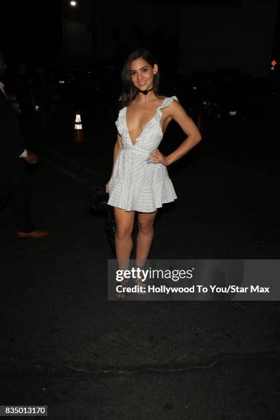 Actress Camila Banus is seen on August 17, 2017 in Los Angeles, CA.