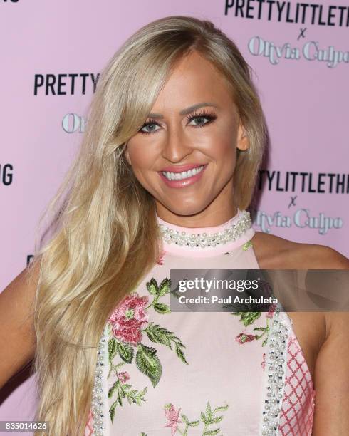 Actress Danielle Moinet attends the PrettyLittleThing X launch at Liaison Lounge on August 17, 2017 in Los Angeles, California.