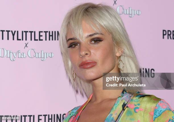 Fashion Model Ava Capra attends the PrettyLittleThing X launch at Liaison Lounge on August 17, 2017 in Los Angeles, California.