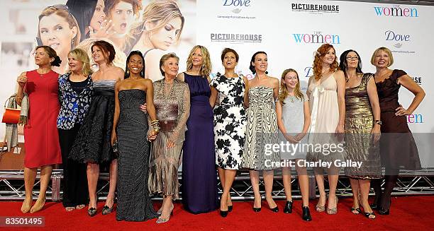 Actresses Annette Bening, Candice Bergen, Debra Messing, Jada Pinkett Smith, Cloris Leachman, Meg Ryan, Eva Mendes, Debi Mazar, India Ennenga, Tilly...