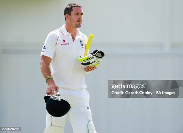 England's Kevin Pietersen during the tour match at Warren Park Cricket Ground, St Kitts.