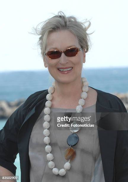Actress Meryl Streep attends the photocall for the lifetime Donosti Award, at the Kursaal Palace on September 26, 2008 in San Sebastian, Spain.