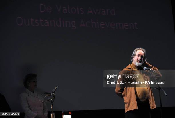Richard Alston receives the De Valois Award for Outstanding Achievement in Dance at the Critics Circle National Dance Awards 2008 held at Sadler's...