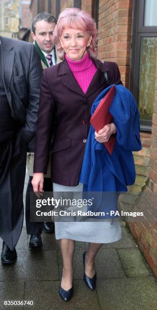 Sandra Price, arrives at Kings Lynn Magistrates Court, Kings Lynn, where she was sentenced to a 12-month community order today after a five-year...