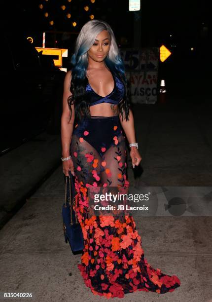 Blac Chyna attends the launch of her 'Blac Chyna Figurine Dolls' on August 17, 2017 in Los Angeles, California.