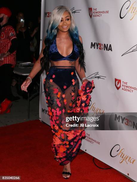 Blac Chyna attends the launch of her 'Blac Chyna Figurine Dolls' on August 17, 2017 in Los Angeles, California.