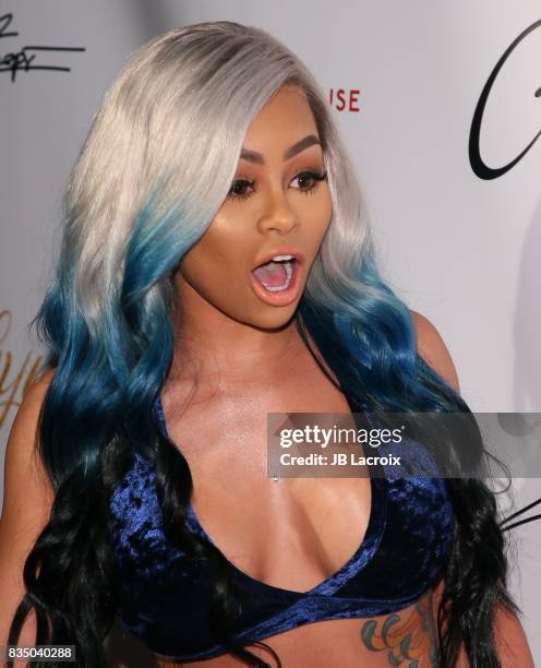 Blac Chyna attends the launch of her 'Blac Chyna Figurine Dolls' on August 17, 2017 in Los Angeles, California.