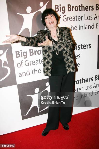 Caberet performer and comedienne Jo Anne Worley strikes a pose at Big Brothers Big Sisters Annual Rising Stars Gala at The Beverly Hilton on October...