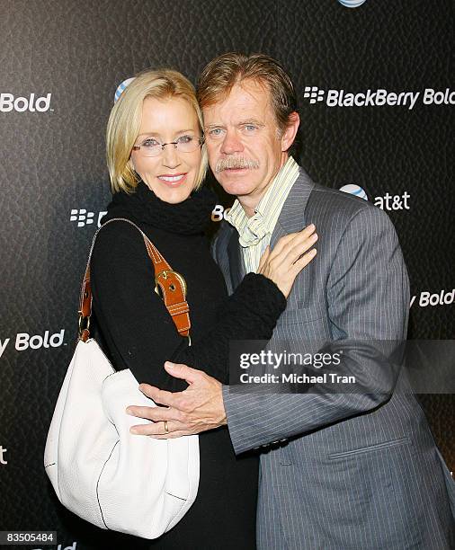 Felicity Huffman and William H. Macy arrive to the U.S. Launch Party for the new BlackBerry Bold held on October 30, 2008 in Beverly Hills,...