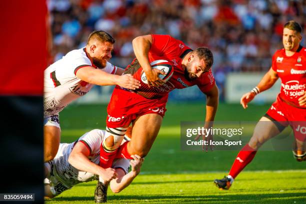 Bastien Soury of Toulon during the pre-season match between Rc Toulon and Lyon OU at Felix Mayol Stadium on August 17, 2017 in Toulon, France.