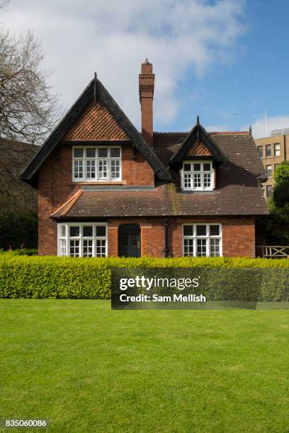 The Superintendents Lodge at St Stephens Green Park on 07th April 2017 in Dublin, Republic of Ireland. Dublin is the largest city and capital of the...