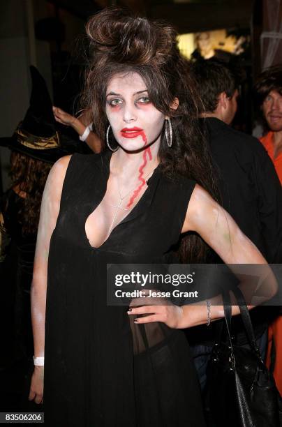 Brittny Gastineau attends Kim Kardashian's Halloween party hosted by PAMA at Stone Rose on October 30, 2008 in Los Angeles, California.