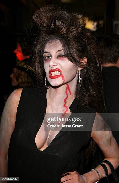Brittny Gastineau attends Kim Kardashian's Halloween party hosted by PAMA at Stone Rose on October 30, 2008 in Los Angeles, California.
