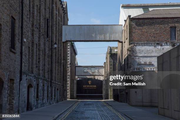 The Guinness Storehouse on 07th April 2017 in Dublin, Republic of Ireland. Located in St. Jamess Gate Brewery, the production site has been home to...