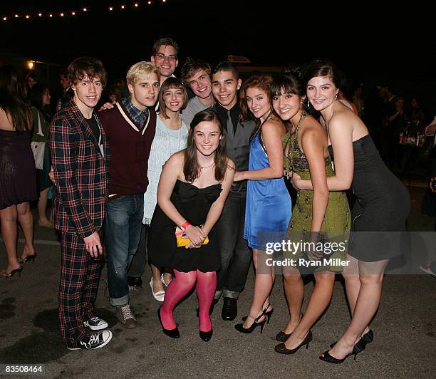 Cast members actors Blake Bashoff, Andy Mientus, Matt Shingledecker, Steffi D, Kyle Riabko, Claire Sparks, Athony Lee Medina, Christy Altomare,...