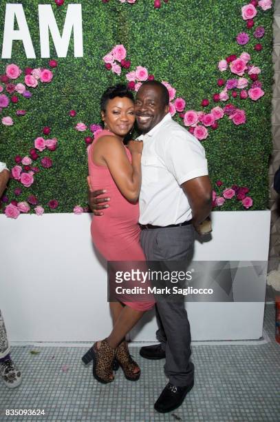 Kent Taylor and Robin Kearse attend the Gotham "Summer Sundown" at Life Time Athletic at Sky Life Time Athletic at Sky on August 17, 2017 in New York...