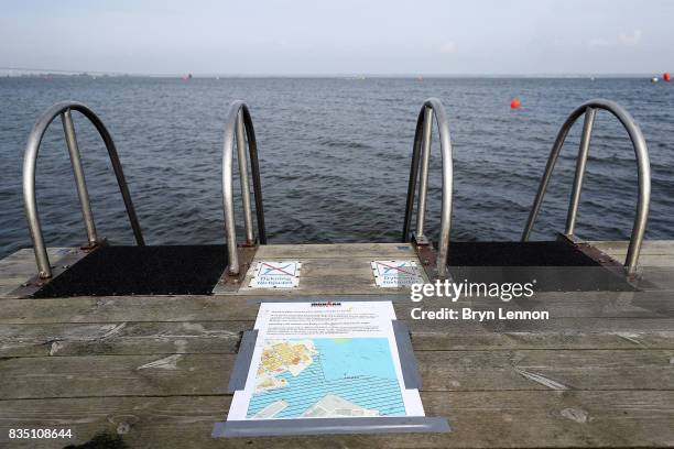 General view of the swim course ahead of IRONMAN Kalmar on August 18, 2017 in Kalmar, Sweden.