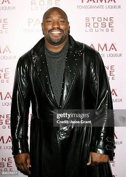 Warren Sapp attends Kim Kardashian's Halloween party hosted by PAMA at Stone Rose on October 30, 2008 in Los Angeles, California.