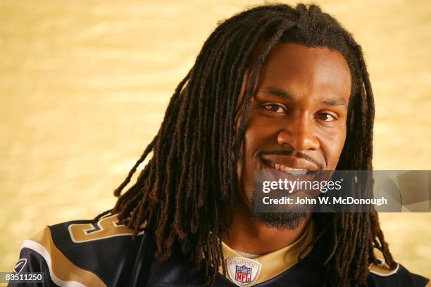 Closeup portrait of St. Louis Rams Steven Jackson . Las Vegas, NV 4/11/2007 CREDIT: John W. McDonough