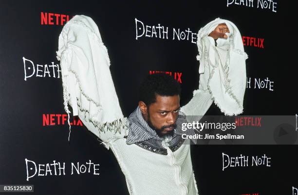 Actor LaKeith Stanfield attends the "Death Note" New York premiere at AMC Loews Lincoln Square 13 theater on August 17, 2017 in New York City.