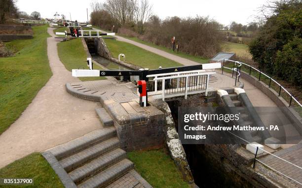 Foxham Locks Map 49 Foxton Leicestershire Stock Photos, High-Res Pictures, and Images ...
