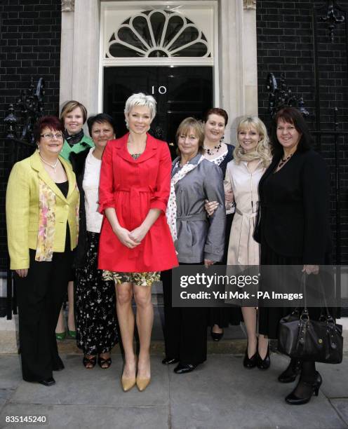 Iris Billing , Sarah Hill , Mridula Jain , Celebrity Mum of the Year Nell McAndrew, Vali Bugden , Linda James , Sheryl Greentree and Dorothy Higgins...