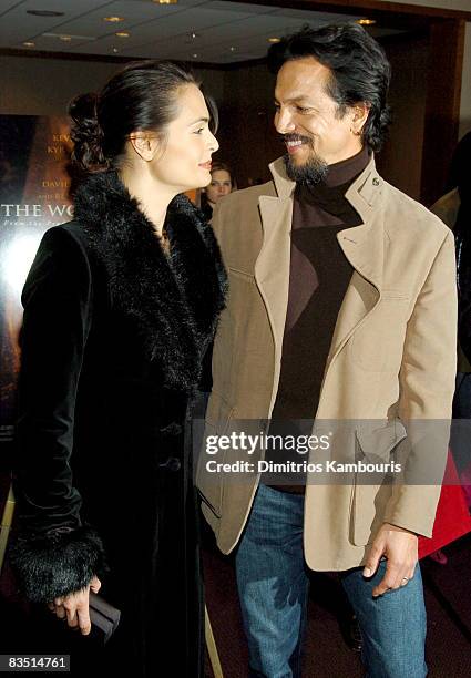 Talisa Soto and Benjamin Bratt