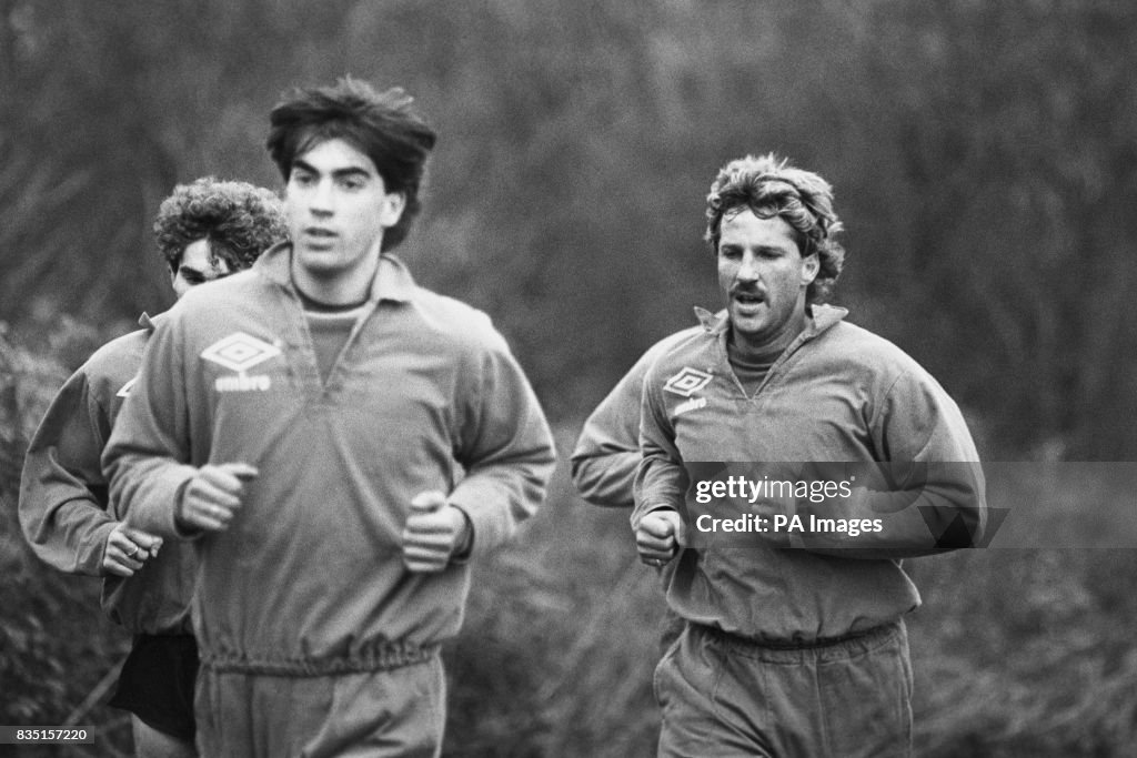 Soccer - League Division Four - Scunthorpe United - Training - Scunthorpe - 1985