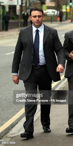 John Harrison arrives to give evidence in an employment tribunal in Watford, Hertfordshire, where it is alleged that PC Harrison subjected two...