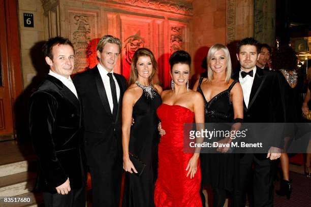 Austin Healey, Matthew Cutler, Erin Boag, Karen Hardy, Hayley Holt, Tom Chambers attend the National Television Awards 2008 at the Royal Albert Hall...