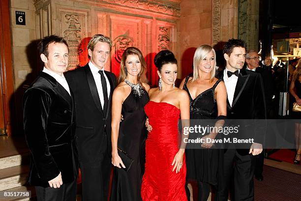 Austin Healey, Matthew Cutler, Erin Boag, Karen Hardy, Hayley Holt and Tom Chambers attend the National Television Awards 2008 at the Royal Albert...