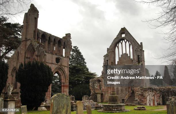 General view of the ruins of Dryburgh Abbey