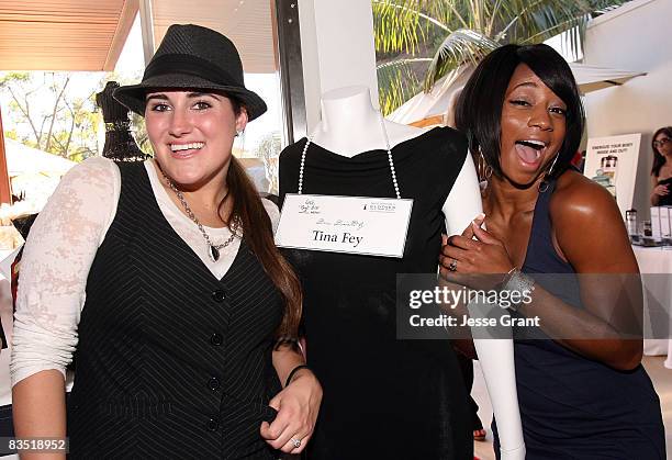 Actresses Kaycee Stroh and Monique Coleman attends the Kari Feinstein Emmy Style Lounge at a private residence on September 18, 2008 in Los Angeles,...